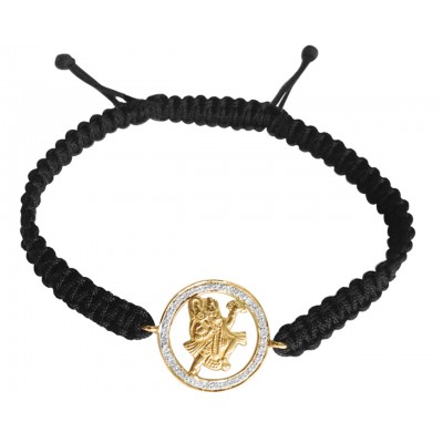 Hanuman Gold Diamond Bracelet